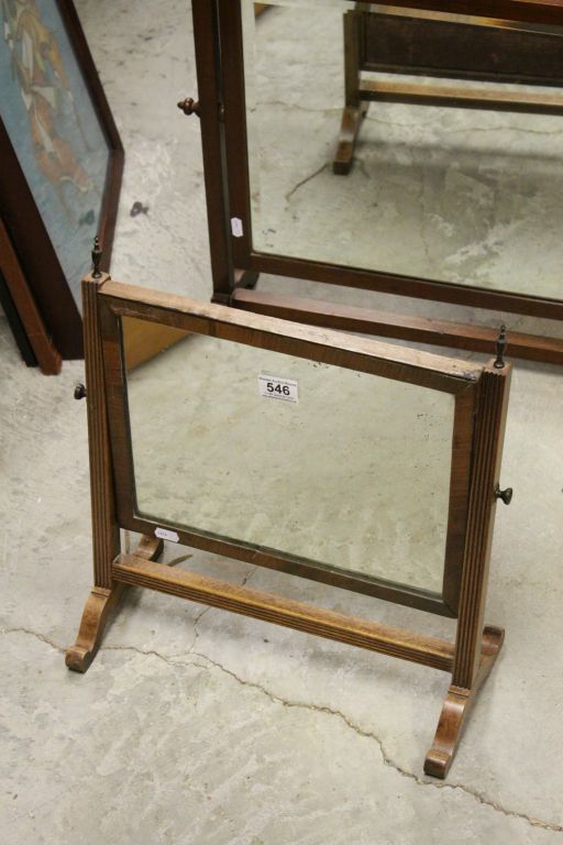 Two 19th century Mahogany Framed Swing Toilet / Dressing Mirrors - Image 3 of 3