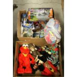 Mixed Lot of Toys including Boxed and Loose Vehicles, Lego Style Blocks and Springbox Equestrian