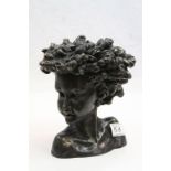 Bronzed Cold Cast Bust named ' Calissa ' limited edition no. 61/750