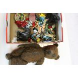 Mixed Lot of Small Collectable Toys including Thunderbird Figures, Small Plastic Glamour Doll,