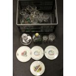 Mixed Lot of Glassware including Cut Glass Drinking Glasses, Crocodillo Glasses, Orrefors Decanters,
