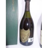 Dom Perignon, 1982, single bottle in original case, low level, please see photograph, still