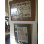 3 x assorted vintage Maps inclduing British Isles, Ireland and Loire,