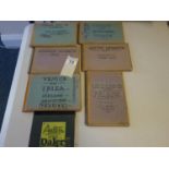 7 x artist sketch books, 1951-1975, a Tour History by artist, each book and page full of sketches of