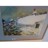 F/g watercolour, by Adam Kawecki entitled " Skopelos 1" image size 20" x 24" signed bottom left