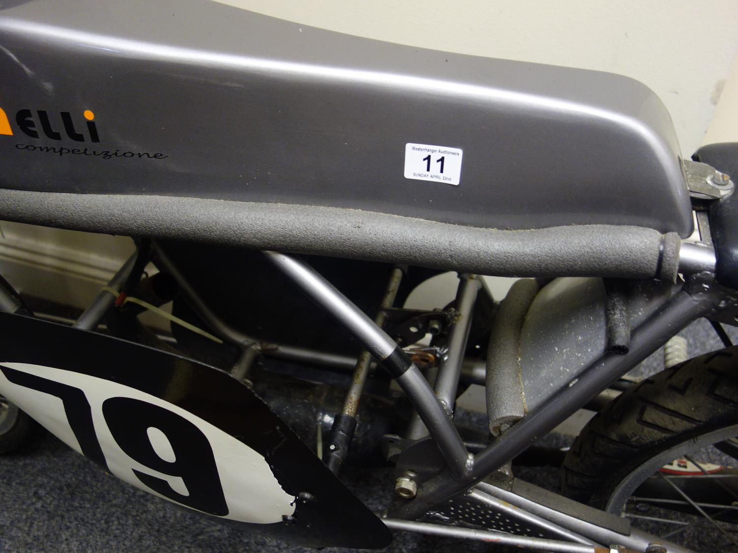 Collectable 1970's Cafe Racer Minarelli Compelizione, former racing bike with frame, wheels tyres - Image 2 of 5