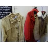 Selfridges, a size 10 Vintage Swede Ladies jacket, size 14 red leather jacket, un-worn, and a size