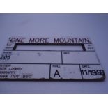 Film Clapper Board for the film "One more Mountain" top missing