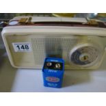 Vintage radio by Ferranti, needs new battery,