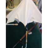 Art Deco design c1930's Ladies parasol, with simulated Jade coloured handle, in good condition,