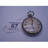 Military pocket watch by Bravingtons of London numbered to back and engraved GSTP, est 30-50