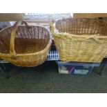 2 x wicker ware baskets