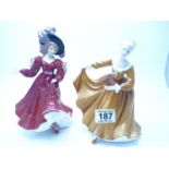 2 x Royal Doulton Lady figurines, Kristy and Patricia