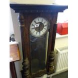 Vienna Regulator wall clock in need of restoration for spares and repairs