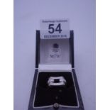Mappin & Webb a bespoke SILVERh/m Ladies ring, 8.7 grams marked 925 size N,