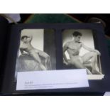 2 x cloth bound Homoerotic photographic albums containing some pornographic images,