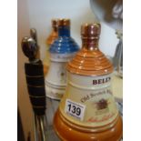 Wade Whisky decanters for Bells, 3 x un-opened items including Queen Mother 1990, each one