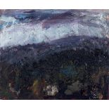 Andrew HARDWICK (British b.1961) Moorland Landscape , Mixed media on board, Unsigned, Unframed,