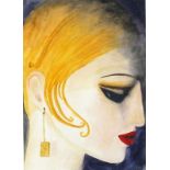 Andrew Watts (British b. 1947) Flapper, Giclee print, Signed and titled with certificate verso, 8" x