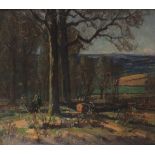 Philip J SMITH, (British act. 1912 - 1932) Early Spring, Oil on canvas, Titled verso, Signed lower