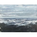 Chris BAILEY (British 1951) Storm Brian - seascape, Acrylic on canvas, Signed, titled and dated