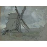 Thomas Edward FRANCIS (British 1873-1961) Chinnor Mill - the post mill in Chinnor Oxon, Watercolour,