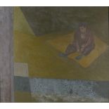 'WITHDRAWN'     Albert REUSS (Anglo Austrian 1889 - 1975) Boy Seated on a Yellow Carpet, Oil on