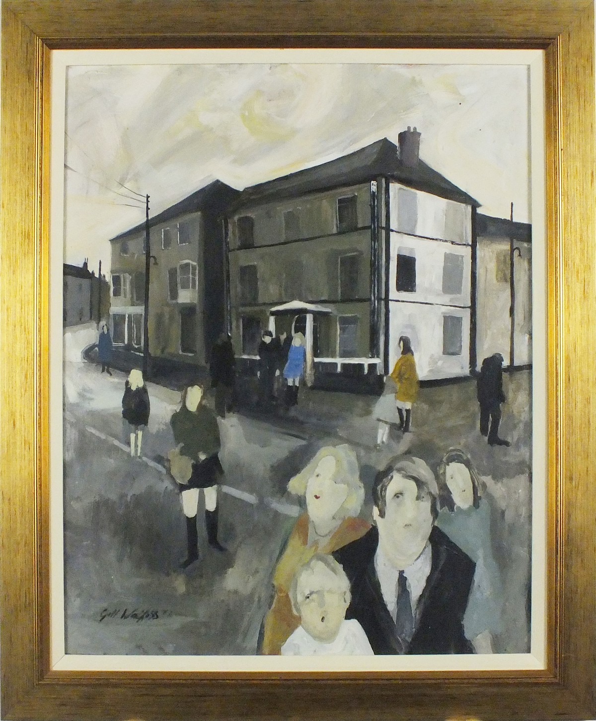 Gill WATKISS (British b. 1938) 'Commercial Hotel St. Just', Acrylic on board, Titled on printed - Image 2 of 3