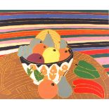 Bryan PEARCE (British 1929-2007) 'Bowl of Fruit & Peppers', Coloured screenprint, No'd 13/75, Signed