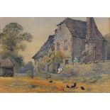 Hugh E. RIDGE (British 1899-1976) 'Place in the Country' - Cottages in a Rural Village, Pencil