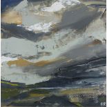 Belinda REYNELL (b.1969) Up on the Moors, Oil on panel, Signed and titled verso, Signed with