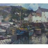 20th Century British School, Harbour Scene, Oil on canvas, 19.5" x 23.75"