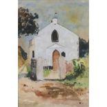 R* FARNELL? (20th Century British School) 'Chapel at Tredavoe Nr. Newlyn', Watercolour, Titled,