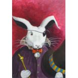 Susan MATHER (20th/21st Century) Mad March Hare, Bodycolour, Signed lower right, 15.75" x 10.75" (