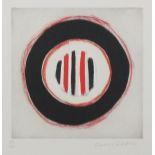 Sir Terry FROST (British 1915-2003) 'Three Stripes for Red', Etching, collage, with acrylic &