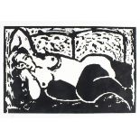 Steven DOVE (British b. 1949), Reclining Figure, Etching, Signed, titled numbered 43/50 and dated '