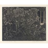 Audrey HAMMOND (British 20th/21st Century) 'Back Garden Daisies', Limited edition monochrome etching