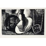 Guy WORSDELL (British 1908-1978) Bowls and Bottles, Engraving, 1/6, Signed lower right, 7.5" x 7.