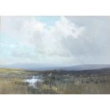 Frederick John WIDGERY (British 1861-1942) 'Dartmoor', moorland landscape, Gouache, Signed lower