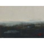 Janet LEDGER (British b.1934) Landscape at Hyde (Manchester), Oil on Paper, Signed, titled &