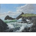 Stephen CUMMINS (British b.1943) 'Kynance Cove', The Lizard, Acrylic on canvas, Signed lower