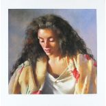 ' WITHDRAWN '      Robert LENKIEWICZ (British 1941-2002) Study of Anna, Lithograph limited edition