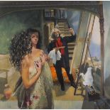 Robert O. LENKIEWICZ (British 1941-2002) 'Painter with Anna / St Antony Theme', Limited edition