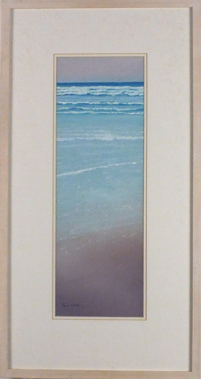 Sue WELD (British 20th Century) Cool Morning Chapel Porth, Pastel, Signed lower Left, 18" x 6" (46cm - Image 2 of 4