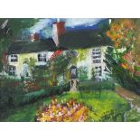 Roy DAVEY (British b.1946) Cornish Farmhouse, Acrylic on canvas, Signed ROY lower right, 7.5" x 10.