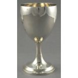 A George III silver goblet, Dublin 1800 - Joseph Jackson, of plain tapering form with a circular