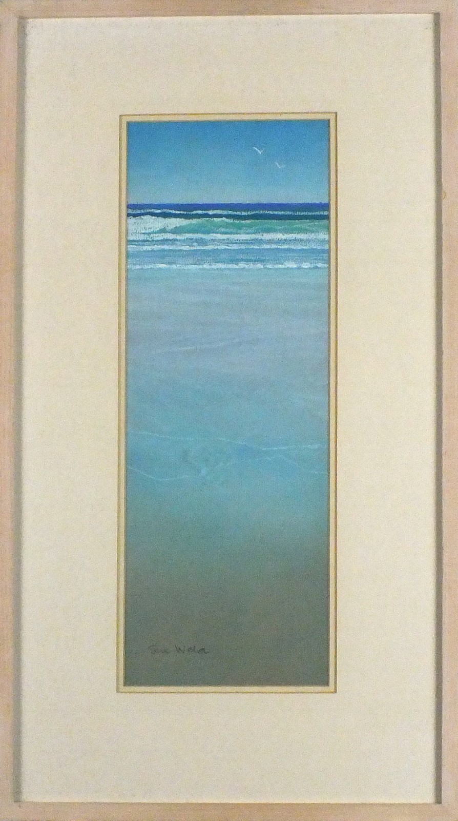 Sue WELD (British 20th Century) Cool Morning Chapel Porth, Pastel, Signed lower Left, 18" x 6" (46cm - Image 4 of 4