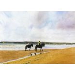 Andrew WATTS (British b.1947) Riding Out Long Rock - Penzance, Gicleé print, Titled & signed on