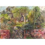 Pat ALGAR (British 1939-2013) Portfolio of various ink, pen & watercolour studies (cottages, gardens