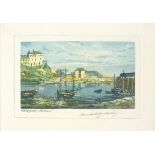 Claude Hamilton ROWBOTHAM (British 1864 - 1949) Mullion Island, Etching in colours, Signed and